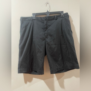 Nike, Golf FitDry Shorts,‎ Black Chino Flat Front, Polyester Spandex, Men's 36